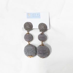 NEW Bon Bon Thread Ball Drop Earrings Dangle
